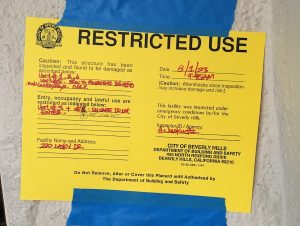 220 Lasky restricted use sign